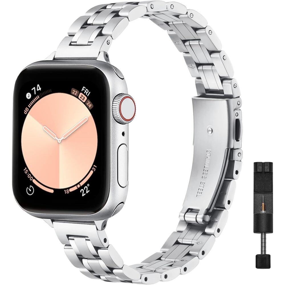 STIROLL Thin Replacement Band Compatible For Apple Watch 38mm 40mm 41mm 42mm